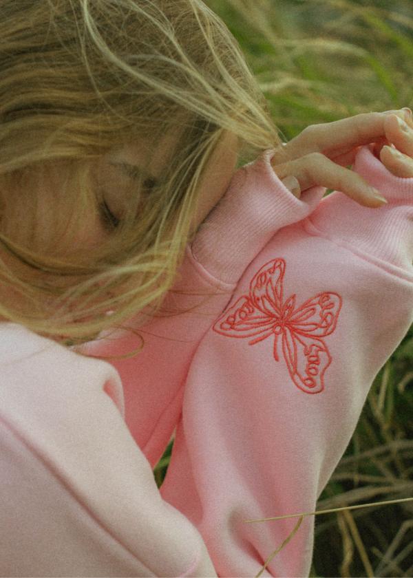 To Live For the Hope of it All Hoodie in Pink