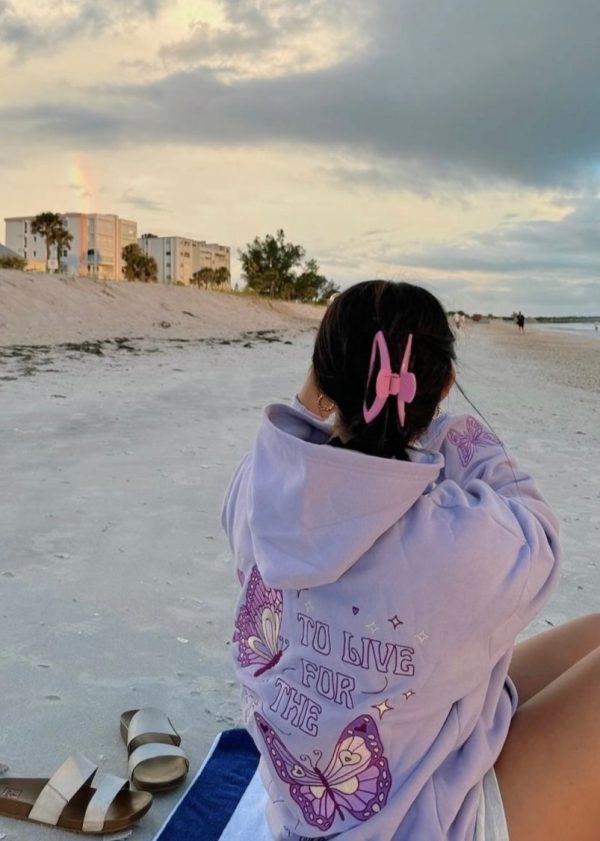 To Live For the Hope of it All Hoodie in Lilac