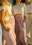 Puff Sweatpants in Pink